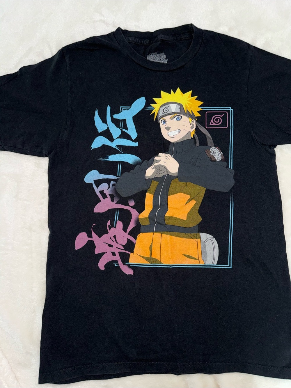 Ripple Junction Black Naruto Shippuden 20th Anniversary Graphic Tee